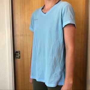 Light Blue Thin Exercise Shirt